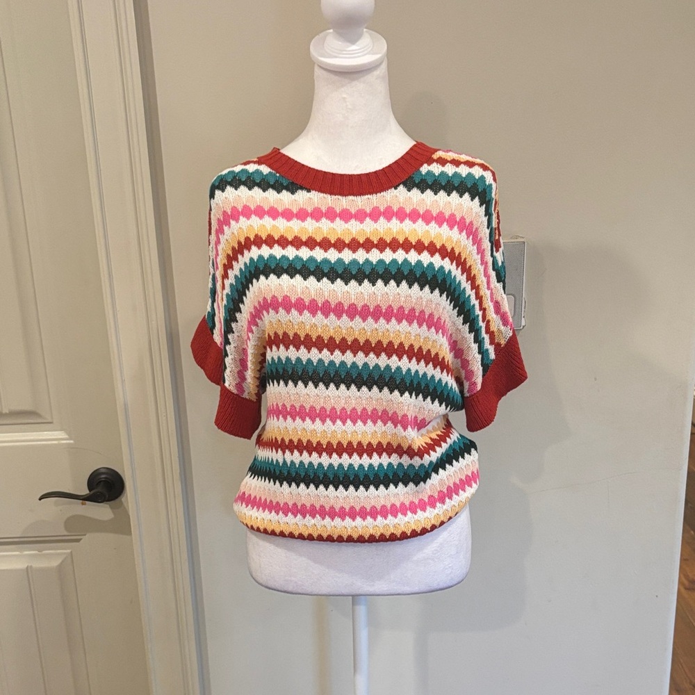 Colorful Striped Women's Sweater - Picture 1 of 4